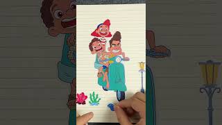 Luca and Friends Sticker Book  Decorate with Sticker ASMR sticker paperdiy luca shorts [upl. by Hulbig129]