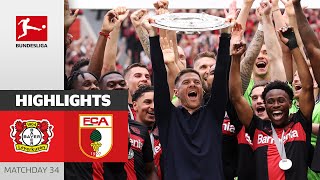 THEY REALLY DID IT  Bayer 04 Leverkusen  FC Augsburg 21  Highlights  Matchday 34 – Bundesliga [upl. by Beora]