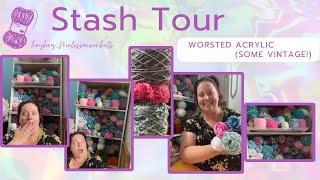 Yarn stash tour Some vintage some new [upl. by Aggie]