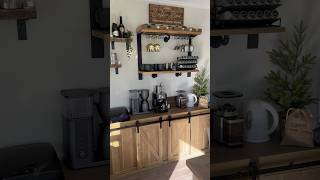 Build your own coffee bar coffeebar coffeetime woodworking diyfurniture farmhouse [upl. by Rehctelf]