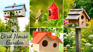 bird house garden  birdhouse bird house  Wooden Bird House birdhousebirdfeederbirdcage [upl. by Gildea]