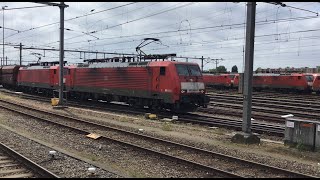 Empty Iron Ore Train DB Cargo leaves Venlo Railway Station in the Netherlands June 22024 👍👍👍👍👍👍👍🚂🚂 [upl. by Averir]