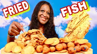 CRISPY FRIED FISH MUKBANG  FRIED CATFISH  LETS TALK ABOUT IT  EAT WITH ME  MUKBANG  먹방 [upl. by Aiken]