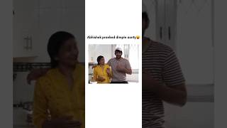 Abhishek pranked dimple aunty😁😬 fukrainsaan funny prank shorts youtube FukraInsaan [upl. by Neladgam]