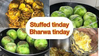 STUFFED TINDAY  Stuffed Tinday Recipe  Tinday Recipe momkitchenz5304 [upl. by Ahsiri17]