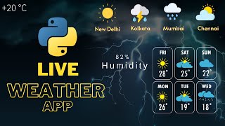 Create a Weather App with Python amp OpenWeatherMap API 10Min Guide  Python  OpenWeatherMap API [upl. by Atikir]