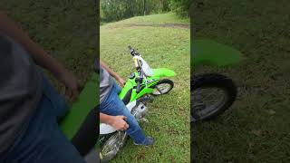 2023 klx 110rl cold start subscribe dirtbikesarecool viralvideo pitbike klx300r [upl. by Derfiniw]