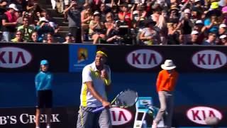 Shot of the Day JoWilfried Tsonga  Australian Open 2013 [upl. by Amaris424]