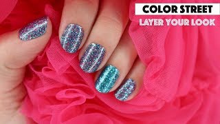 Layer your look with Color Street Nail Polish  How to apply Color Street nails [upl. by Gamber]