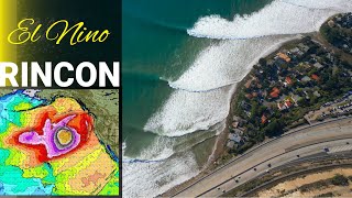 El Nino California Swell at Rincon Thursday December 28 2023 [upl. by Harlamert]