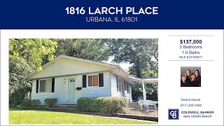 1816 Larch Place Urbana Illinois Homes for Sale  wwwcoldwellhomescom [upl. by Ennove]