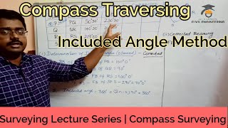 Compass Traversing 2 in Tamil  Included angle method [upl. by Notniv]