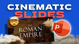 Cinematic presentations in POWERPOINT 🤯 Stepbystep [upl. by Ahsatniuq]