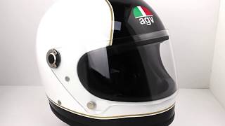 AGV Legends X3000 SUPER AGV Helmet Black White [upl. by Asilenna]