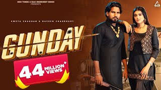 Gunday Official Video  Naveen Chaudhary  Anjali 99  Sweta Chauhan  Haryanvi Song [upl. by Duane98]