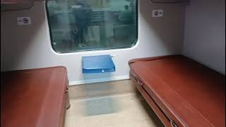 Inside view of LHB 1st AC coupe and cabin from 11302Udyan Express Bangalore to Mumbai [upl. by Ttennaej7]