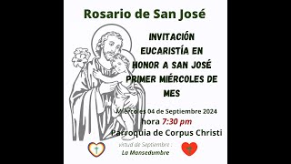 Invitación Eucaristía En Honor a San José [upl. by Robb]