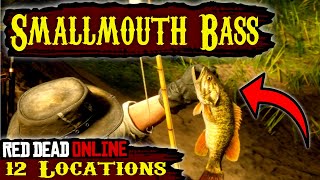 RDR2 Smallmouth Bass Locations in RDR2 Online  Red Dead Online  RDO HorizonRover [upl. by Cheney185]