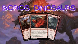 Boros Dinosaurs  Magic The Gathering MTG  Wilds of Eldraine Pioneer [upl. by Erme]