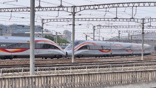 Fuxing Hao CR400AFZ quotSmart High Speed Trainquot Arrivied at Beijing South Railway Station [upl. by Lias527]