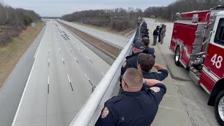 Procession for slain GPD Sgt Philip Dale Nix [upl. by Nauqed325]