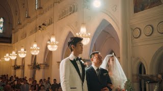 Desmond amp Denise Actual Day Highlights 4K  Chinese Wedding at CHIJMES Singapore [upl. by Gelasius]