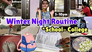 Winter Night Routine For School College night school [upl. by Fatsug418]