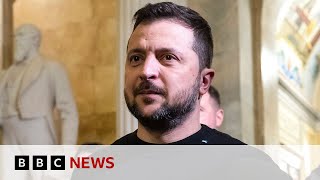 Ukraine’s Zelensky in lastditch US tour to plead for 61bn aid – BBC News [upl. by Elleuqram]