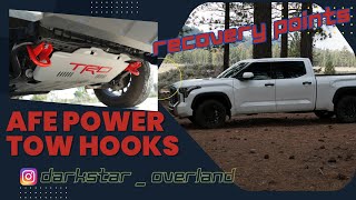 Boost Your 2022 Toyota Tundras OffRoad Game with AFE Power Tow Hooks MustHave Recovery Points [upl. by Eniamaj115]