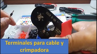 Terminales para cable y crimpadora [upl. by Standish616]