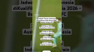 Jadwal Babak 3 AFC 2025 football timnasindonesia bola pssi [upl. by Llenehc]