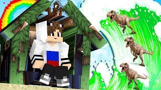 DŮM Z FRODA VS DINOSAUŘI TSUNAMI V MINECRAFTU [upl. by Hsac]