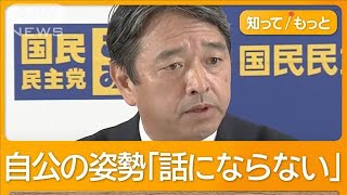 「103万円の壁」引き上げ時期や財源めぐり対立 自公の姿勢に国民「話にならない」【知ってもっと】【グッド！モーニング】2024年12月7日 [upl. by Iney164]