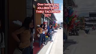 Ang Damong tao over loaded Ang JOLLIBEE DRIVE THRU TACURONG CITY [upl. by Nitsrik938]