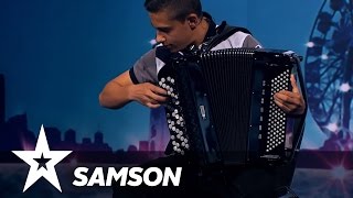 Samson spiller harmonika  Danmark Har Talent 2017  Audition 2 [upl. by Cerell309]