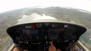 Approach and landing at HammerfestENHF Nordkap Norway [upl. by Pimbley]