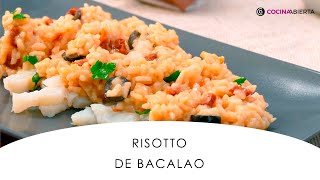 Risotto de bacalao ¡un arroz cremoso sorprendente e irresistible con tomates secos y aceitunas [upl. by Ferreby]