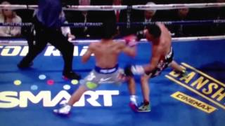 Pacquiao vs Marquez 4 KO  Intentional tripped or Lucky Punch [upl. by Muslim]