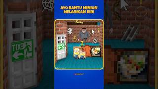 Ayo bantu minion melarikan diri shorts roblox minecraft [upl. by Yancey880]