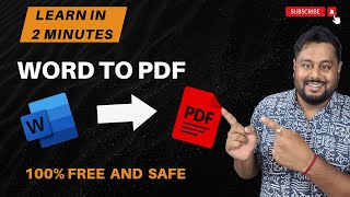 How to Convert Word to PDF  Word to pdf kaise convert karen [upl. by Oran]