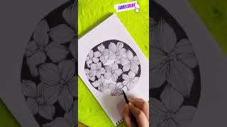 DIY Zentangle Art For Beginners  Zen Pattern trending viralshorts shortsfeed ytshorts art yt [upl. by Akemihs]