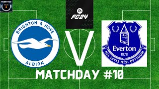 EA FC24 Drafted Premier League Week 10 Brighton Vs Everton [upl. by Gwenore]