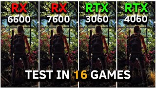 RX 6600 vs RX 7600 vs RTX 3060 vs RTX 4060  Test In 16 Games at 1080p  2024 [upl. by Cyrille500]