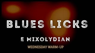 E Mixolydian Blues Guitar Licks  Wednesday Warmup 🔥 [upl. by Whitney]