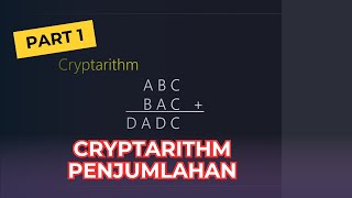 Belajar Cryptarithm cryptarithm matematika alphanumerics clashofchampions universitywar [upl. by Anerual212]