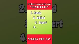 DIFFERENT WAYS TO SAY quotDEXTEROUSquot englishlearners englishlearning youtubeshorts [upl. by Ocer]