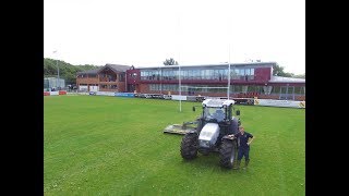 Helping Fylde RFC Club With Their Pitch Maintenance [upl. by Llerat]