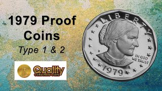 1979 Proof Coins Type 1 amp 2  Check for this valuable difference  Quality Collectible Coins [upl. by Finn22]