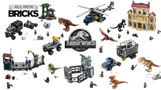 Lego Jurassic World Fallen Kingdom Compilation of All Sets [upl. by Bruning]