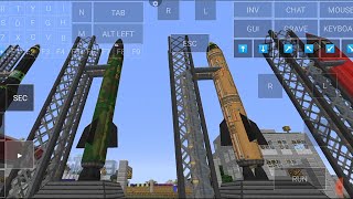 Minecraft Hbms Nuclear Tech Mod  Nuclear Missile  Pojavlauncher 1710 [upl. by Robbin]